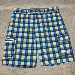 Tommy Bahama Mens 34 Cayman Mulina Madras 9-Inch Board Shorts Swim Shorts NWOT